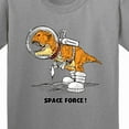 thumbnail image 4 of Inktastic Space Force Dinosaur Astronaut Youth T-Shirt, 4 of 5