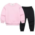 thumbnail image 2 of WEAIXIMIUNG Boy Clothes Size 8 Boys' Active Sweatsuit 2 Piece Sweatshirt And Sweatpants Basic Solid Jogger Pants Set 130, 2 of 3