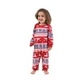 thumbnail image 3 of Family Christmas Pajamas Matching Sets – Long Sleeve Tops and Pants 2 Piece Set with Reindeer Print, Crew Neck Soft and Cozy Holiday Sleepwear for Couples and Families, 3 of 5
