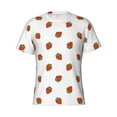thumbnail image 3 of Naloa Hand Drawn Strawberry Men's T-Shirt Sport T-shirt Men's Basic Tee Casual Men's Shirt, Round Neck, Short Sleeves - XX-Large, 3 of 5
