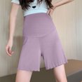 thumbnail image 2 of Edvintorg Maternity Shorts for Women Fashion Solid Color Breathable High Waisted Pregnancy Shorts for Women Summer Casual Maternity Lounge Shorts, 2 of 6