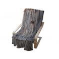 thumbnail image 4 of Rustic Soft Flannel Fleece Throw Blanket, Old Wooden Garage Door American Native Country Farm Style Artwork Image, Cozy Plush for Indoor and Outdoor Use, 60" x 80", Pale Brown and Grey, by Ambesonne, 4 of 6