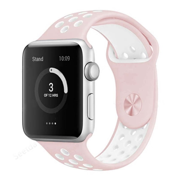 Compatible con Apple Watch Band 38-40 mm / 42 mm-44 mm, correa de muñeca de repuesto deportiva de silicona transpirable Compatible con iWatch Series 5/4/3/2/1 Ormromra 2033261-31