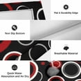 thumbnail image 6 of Red Black Outdoor Rug for Patio/Deck/Porch, Non-Slip Large Area Rug 5 x 7 Ft, Abstract Modern Geometric White Grey Circle Indoor Outdoor Rugs Washable Area Rugs, Reversible Camping Rug Carpet Runner, 6 of 8