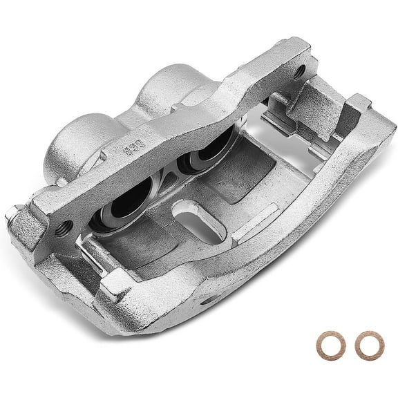 A-Premium Front Disc Brake Caliper Assembly with Bracket Compatible with Select GMC and Chevy Models - Express 3500/Savana 3500 2003-2020, Express 4500 2009-2020, Silverado 3500/Sierra 3500 2001-2006