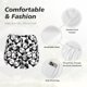 thumbnail image 4 of Balery Seamless Pattern Cute Panda Pantalones cortos deportivos para mujer con forro y dos bolsillos, elásticos, para entrenamiento, gimnasio, yoga-Medium, 4 of 7