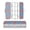 Red White and Blue Stars Pattern, variant on Plastic Pencil Box Large Capacity Pencil Boxes Clear Boxes with Snap-Tight Lid Stylish Office Supplies Storage Organizer Box Red White and Blue Stars Pattern