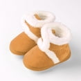 thumbnail image 2 of Quealent Baby Boots Unisex Child Snow Boot Winter Socks Boots For Boy And Girl Khaki for Size 4, 2 of 6
