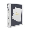 thumbnail image 1 of Arizona, Home State, White on Gray (19x27 inches, Premium 500 Piece Jigsaw Puzzle for Adults and Family, Made in USA), 1 of 4