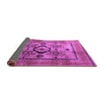 thumbnail image 2 of Ahgly Company Indoor Square Oriental Purple Modern Area Rugs, 5' Square, 2 of 4