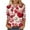 H Multicolor, variant on Womens 3/4 Sleeve Shirt Crewneck Casual Loose Print Valentine's Day Womens T Shirt Tee Tops