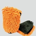 thumbnail image 3 of Chenille Premium Scratch-Free Microfiber Wash (paquete de 4) Tesoro azul, naranja, amarillo, verde, 3 of 4