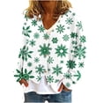 thumbnail image 2 of Chaqueta informal de manga larga sin capucha para mujer, cárdigan estampado a la moda, chaqueta informal de moda, camiseta de manga larga con cuello en V, chaqueta informal de manga larga con capucha,, 2 of 5