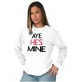 thumbnail image 4 of Aye Matching Set His Hers Cute Funny Women Plus Size Long Sleeve Graphic Tee Brisco Brands 3X, 4 of 6