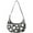 floral052, variant on Nylon Crescent Bag for Women Men Trendy, Floral Medium Crossbody Dumpling Bags with Adjustable Strap Lightweight Travel Shoulder Tote Half Moon Hobo Bag