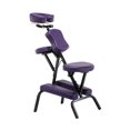 thumbnail image 3 of Silla plegable para tatuajes, silla de portátil, plegable, de cuero PU, esponja de alta densidad, cama de belleza, silla de SPA para Spa Facial Púrpura, 3 of 8
