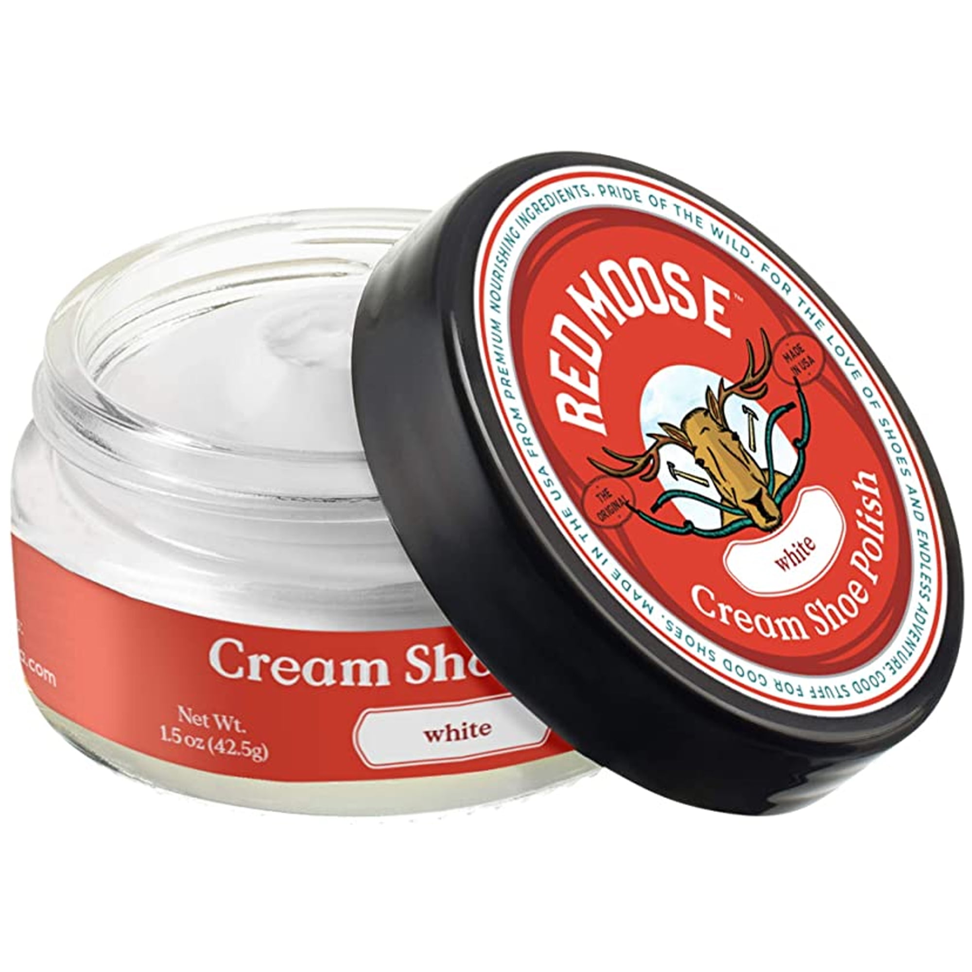  RED MOOSE Premium Boot and Shoe Cream Polish - Made in the USA  : Clothing, Shoes & Jewelry