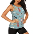 thumbnail image 2 of Sigee Animal Dog for Women's Workout Tank Top,Running Tank Tops,Sleeveless Gym ClothesXX-Large, 2 of 8