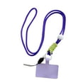 thumbnail image 1 of Seitruly Cordón de teléfono móvil correa de cuerda colgante de cuello desmontable ajustable gris corto Teléfono y Comunicación Púrpura Largo, 1 of 6