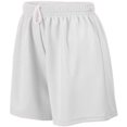 thumbnail image 1 of 961A Girls Wicking Mesh Short, White - Medium, 1 of 1