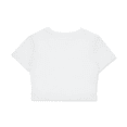 thumbnail image 2 of Women's Fitted Ivory Crop Bodycon T-Shirt, 2 of 2
