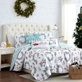 thumbnail image 6 of Southshore Fine Living, Inc. Christmas Quilt Set Full, Snowflake Over Christmas Trees & Reindeer, 6 of 9