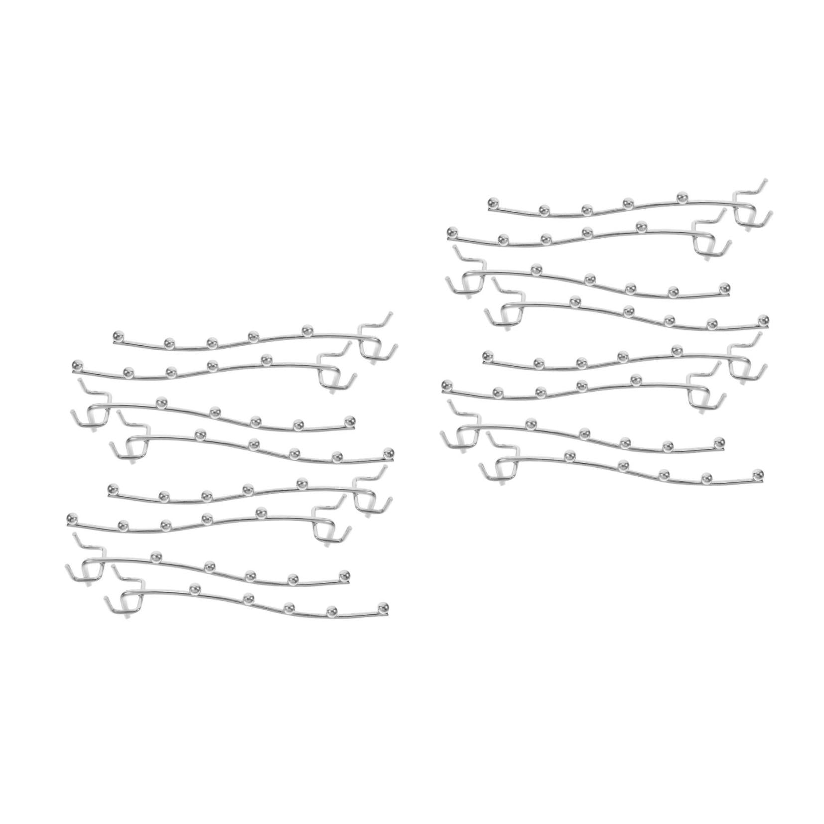 Worgeous 20 pcs Sturdy Pegboard Hooks Utility Pegboard Hooks For Garage Wall Heavy Duty Iron Peg Board Accessories For Hanging Tools Pegboard Hangers For Hanging Tools