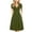 Green, variant on IROINNID Summer Dresses for Women , Boho Wedding Guest Midi Dresses for Women, V-Neck and Short Sleeve Soild Color Ruffled Summer Dresses