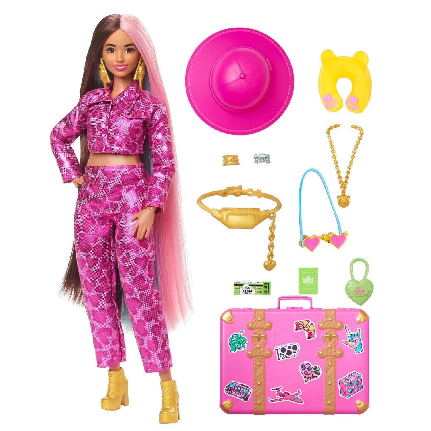 Barbie Extra Fly Poupée Voyage, tenue de safari