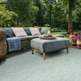 thumbnail image 4 of Safavieh Courtyard Finnian Solid Indoor/Outdoor Area Rug, Aqua/Gray, 6'7" x 6'7" Square, 4 of 15