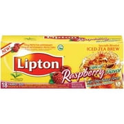 Lipton Iced Tea Brew Hint Of Raspberry Beverage, 3.9 oz
