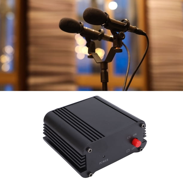 FUENTE DE ALIMENTACIÓN PHANTOM DE MICRÓFONO, Salida de Entrada XLR 48 V Fantombild Función para Estudio