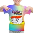 thumbnail image 4 of Camiseta de Battle Cats, ropa para niños, camiseta informal de cuello redondo, camisetas de manga corta con dibujos animados, ropa de verano para niños de 2 a 14 años, 4 of 5