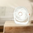 thumbnail image 1 of Xihbxyly Ventilador de Escritorio, Silencioso, Motor de Turbina Sin Escobillas, Carga Usb, Portátil 3 En 1 con Luz Nocturna, para Colgar En La Pared o En La Pared, Diseño Compacto, Ideal para Oficina, 1 of 7