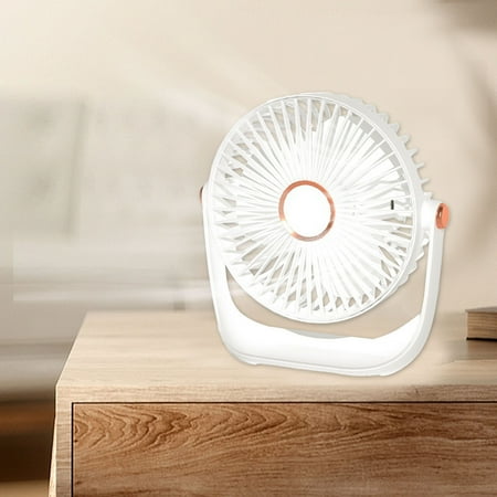 

Desktop Fan Quiet Brushless Turbine Mini Electric Fan Wall Mounted Usb 3-in-1 Portable Small Electric Night Light Fan