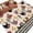 Various Colors Including: Black, Sage Green, Navy Blue, Pink, Burnt Orange, Brown, Cream, Beige, and multi-colored patterns., variant on Area Rug for Living Room, Farmhouse Rooster Non-Slip Indoor Large Carpet for Bedroom/Dining Room, Country Watercolor Flowers Black Plaid Washable Low-Profile Rectangle Floor Runner Rugs - 4 x 6 Ft