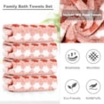 thumbnail image 3 of Sanmadrola Hand Towels 13" x 29" Set of 4, 700 GSM Cotton High Absorbent Quick Dry Pink Bath Sheets for Bathroom,Gym,Hotel, 3 of 9