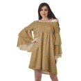 thumbnail image 1 of Moomaya Robe d'Été Dénudée pour Femmes Robe de Plage en Coton avec Manches Cloche - m, 1 of 5