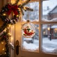 thumbnail image 5 of Glowing Christmas Story Ornament - Light Up Christmas Ball Ornament with Warm LED, Hanging Xmas Tree Decoration for Mantel Window Sill, 5 of 6