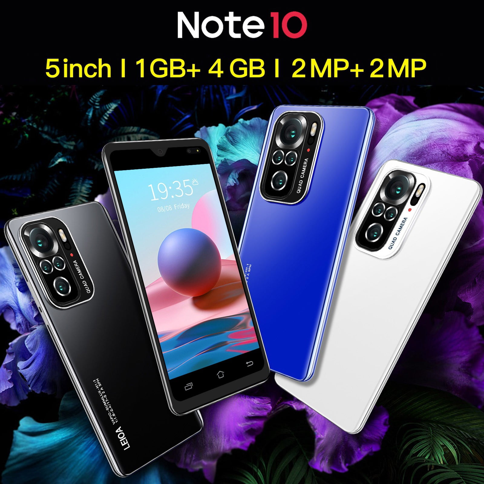 FYTPOV Android Phone, Note10 Smartphone Android Telephone Cellphone 5.0Inch 3G Smartphone 1GB RAM 4GB ROM, Cell Phones Unlocked