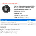 thumbnail image 2 of Fan and Alternator Accessory Belt Idler Pulley - Compatible with 2004 - 2005 Workhorse Custom Chassis P42, 2 of 2