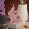 thumbnail image 4 of Naierhg Easter Bunny Candle Silicone Mold Hollow Love Heart Non-stick DIY Homemade Aromatherapy Scented Candle Decoration Gypsum Epoxy Resin Casting Mould F, 4 of 8