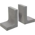 thumbnail image 6 of MyGift Modern Bookends, Gray Concrete, 6 of 6