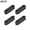 Black B1, variant on Universal Car Door Lock Stabilizers, Silicone Shock Absorbing Buffers for Noise Reduction, 4 Pieces, 4 cm x 1.6 cm x 0.9 cm
