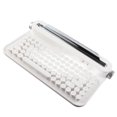 thumbnail image 3 of Clavier pour Machine à Écrire Sans Fil, Clavier BT Vintage 86 Touches avec Support Intégré, Clavier Rétro Esthétique Sans Fil avec Mignons Touches Rondes pour Appareils Multiples, 3 of 7