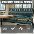 thumbnail image 4 of Kuiaobaty RV Dinette Cushions Covers Easy to Install Stretch Camper Cushions Cover RV Dinette Seat Covers Sofa Slipcovers for RV Camper Car Bench, American Tribal Sunflower Pattern, 4 of 7