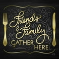 thumbnail image 2 of Noonday Designs 12x12 Black Ornate Wood Framed with Double Matting Museum Art Print Titled - Gather Here I (Friends Family), 2 of 4