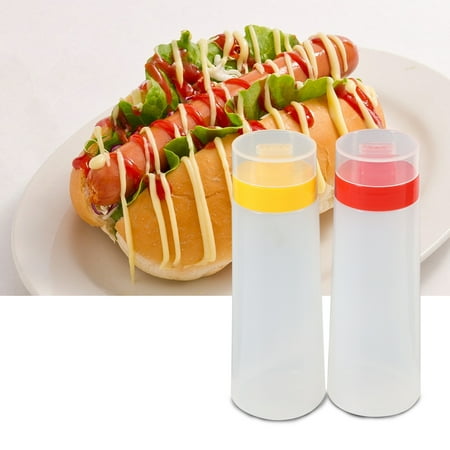 Garosa Condiment Dispenser 4 Hole Squeeze Type Sauce Bottle Safe Resin For Ketchup Jam Mayonnaise Olive Oil Yellow Red Walmart Canada