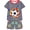 Dark gray soccer, variant on 3-12Y Kids Boys 2-Piece Pajamas Summer Pjs Toddler Short Sleeve Sleepwear Set Numbers 6 and 7 Jammies