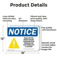 thumbnail image 2 of (2 Pack) MSDS For This Workplace Is Located OSHA Notice Sign 18 Inch X 12 Inch Indoor / Outdoor Rust-Free Aluminum Metal Signs for Workplace, Workshop, and Construction Site, Made in, 2 of 8